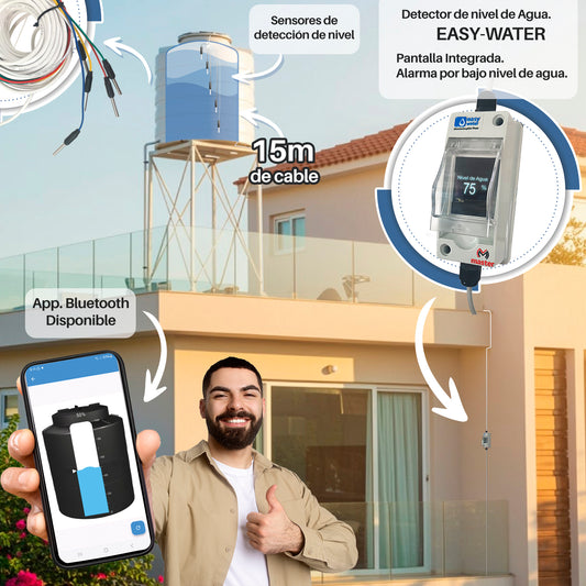 Indicador Medidor De Agua Para Tinaco O Cisterna Easy-water