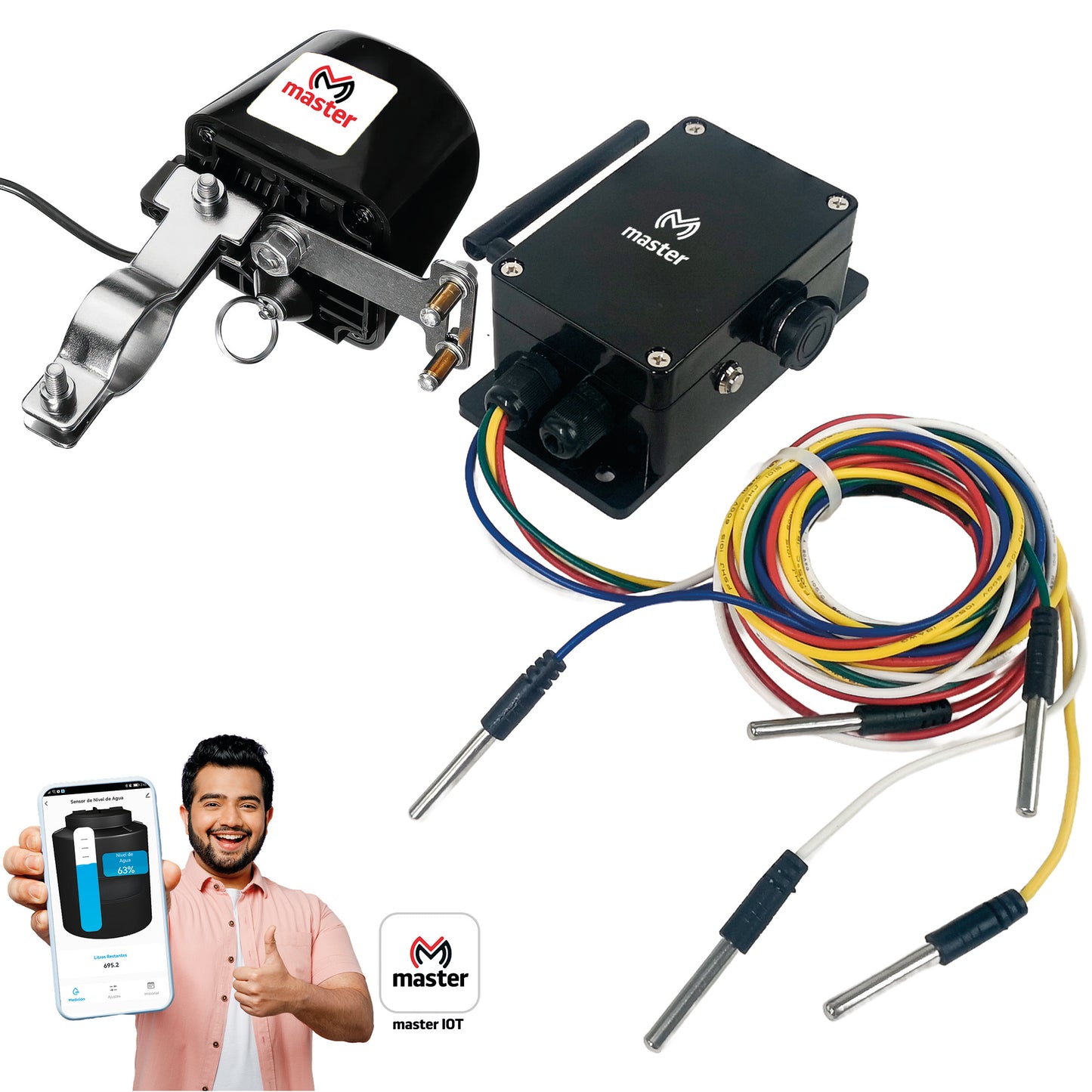 Sensor Inteligente de Nivel de Agua para Tinaco App+Electroválvula | App y Alexa – IOT-WATERV