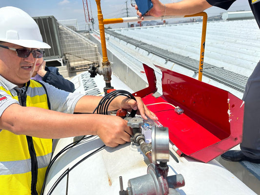 Instalación de sensores para medición de gas: Coppel, Ciudad Labor