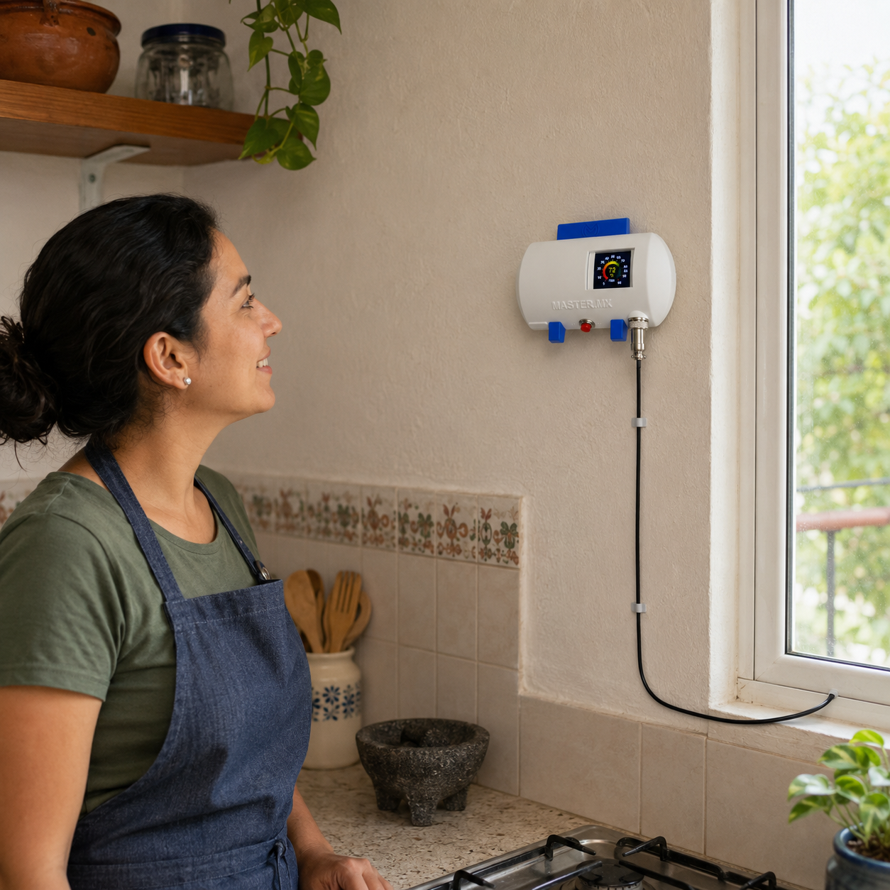 Medidor Gas LP 15m litros Exactos Alerta Sin WiFi | PUSH-GAS
