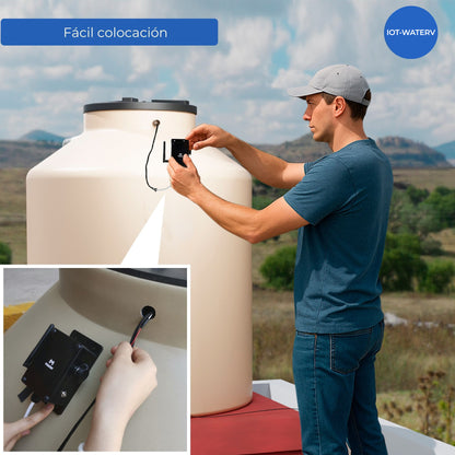 Sensor Inteligente de Nivel de Agua para Tinaco App+Electroválvula | App y Alexa – IOT-WATERV