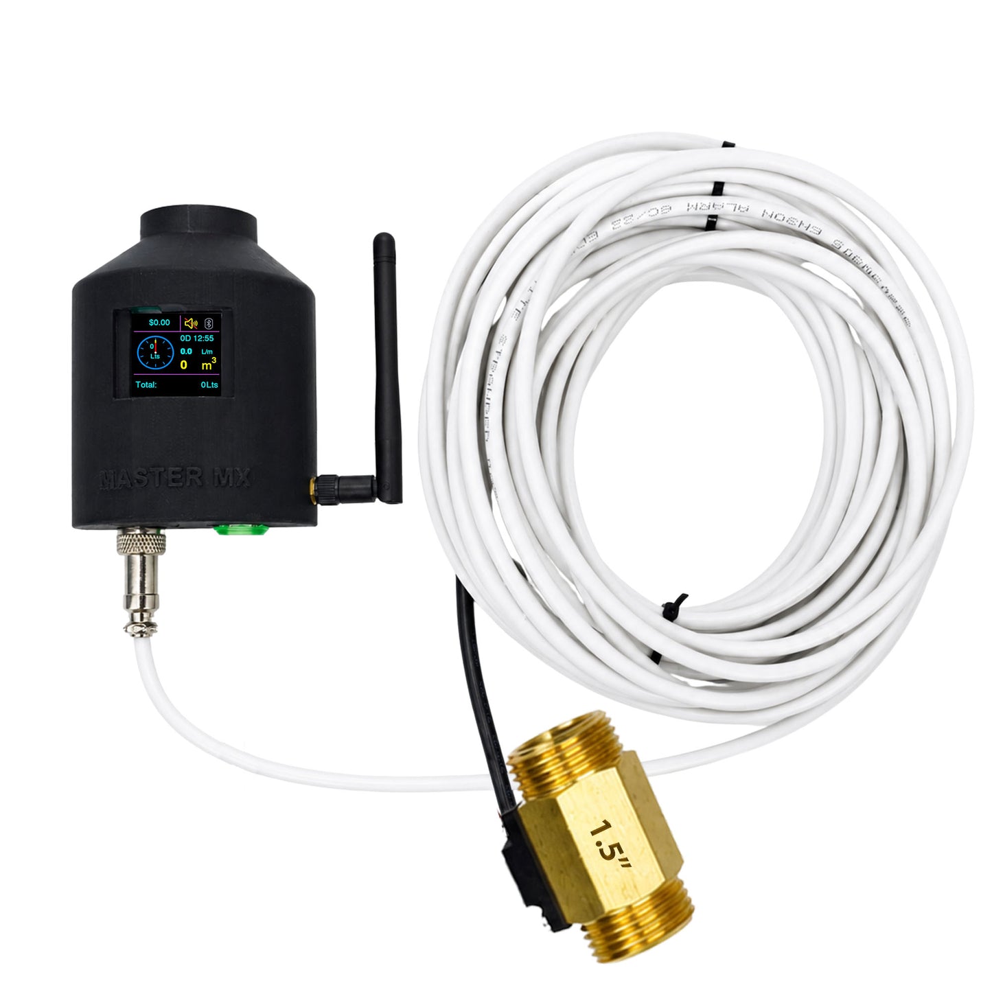 Medidor Sensor Consumo Agua Tinaco Cisterna WiFi | Caudalímetro | Mide litros, Metros Cúbicos y Costo en Dinero | Tiempo Real | App IoT | Hogar y Negocio | Dias de Consumo CONNECT-FLOW11/2