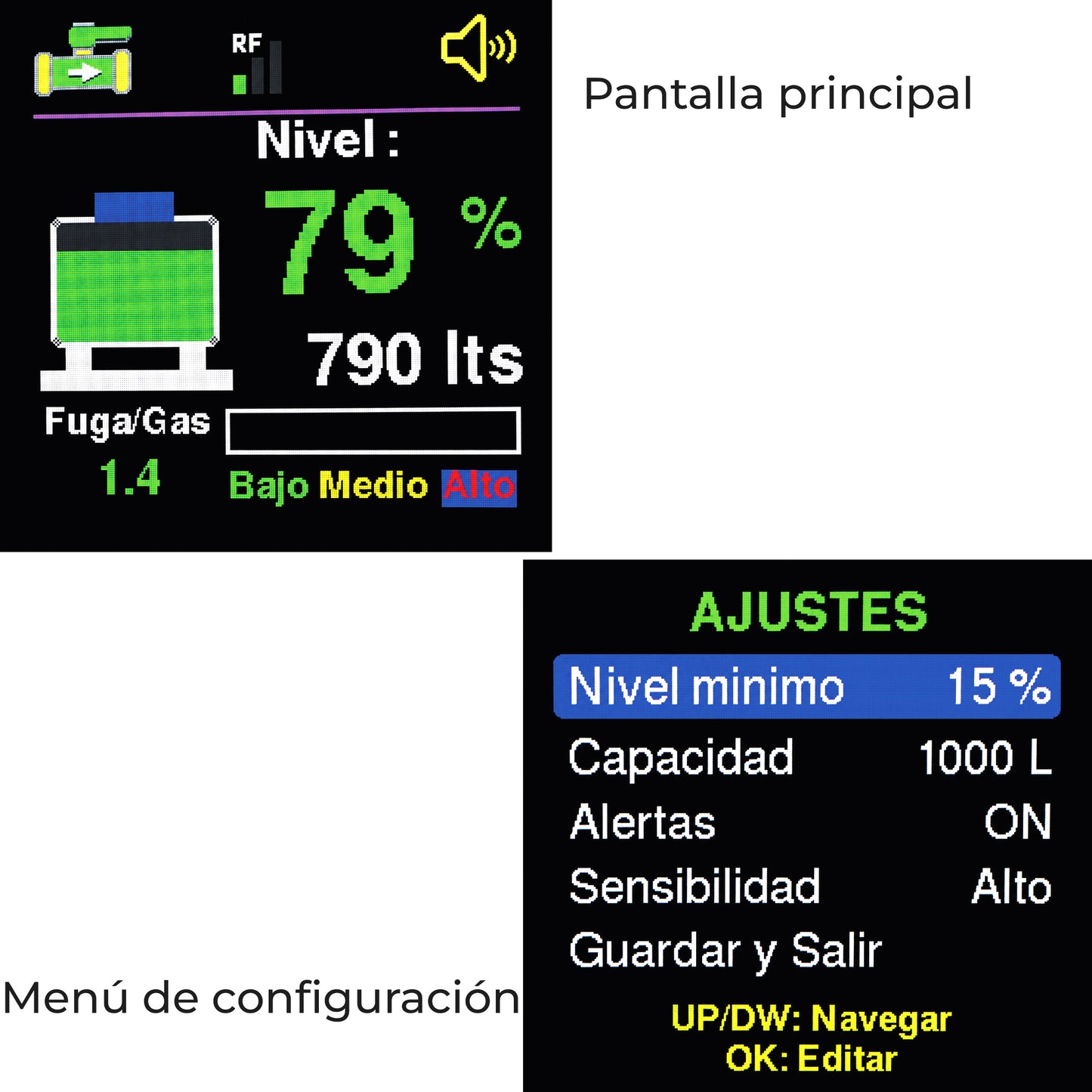 Sensor medidor inteligente para tanque de gas LP estacionario | Mide nivel de gas y detecta fugas | CONNECT-GASPRO