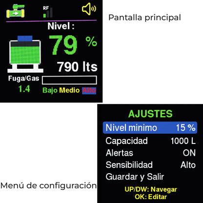 Sensor medidor inteligente para tanque de gas LP estacionario | Mide nivel de gas y detecta fugas | CONNECT-GASPRO
