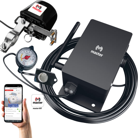 Sensor Inteligente de Gas para Tanques Estacionarios con App y electroválvula | IOT-GASSENSORV