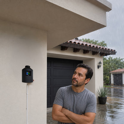 Medidor de nivel agua tinaco cisterna con electroniveles inoxidables 9v 15m | PUSH-WATER