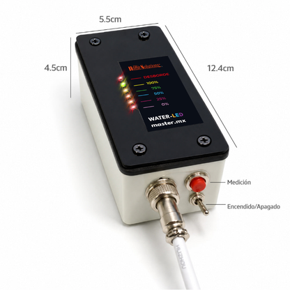 Medidor Sensor De Nivel De Agua Cisterna Y Tinaco  | WATER-LED